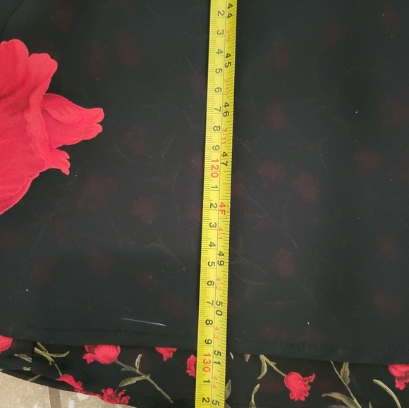 Jessica Howard Women's Vintage Y2k Black Floral Midi Dress. S 10 Witchy Vampire - Picture 8 of 10